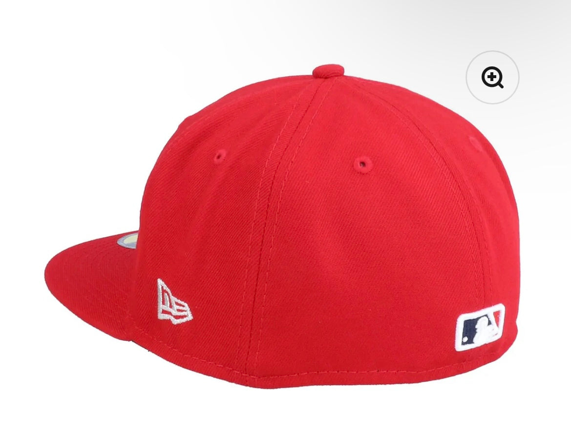 Los Angeles Angels Authentic On-Field 59fifty Red Fitted Cap-New Era