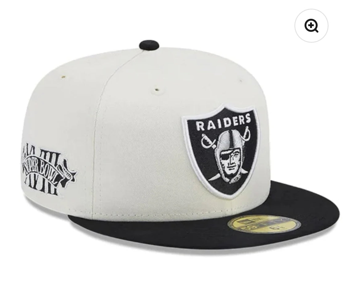 Las Vegas Raider 59Fifty Championship White/Black Cap