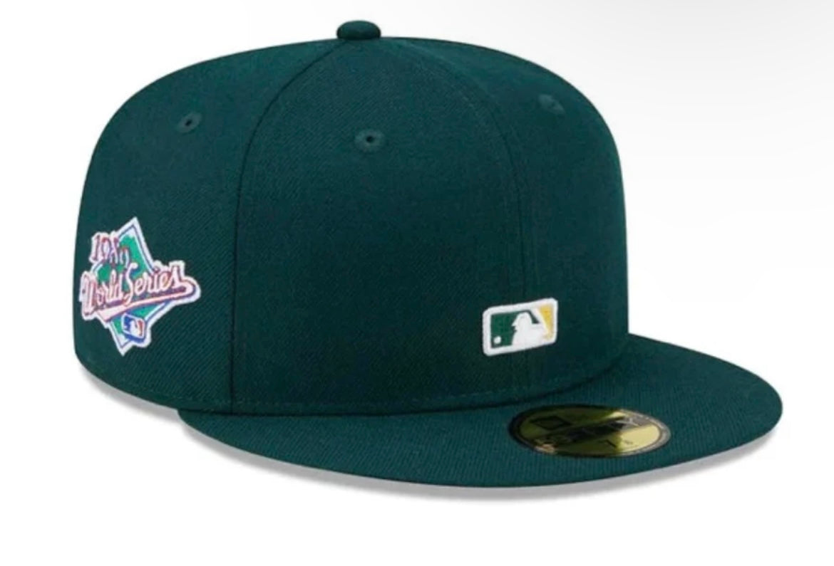 Oakland Athletics 59Fifty MLB Reverse Logo Green Cap